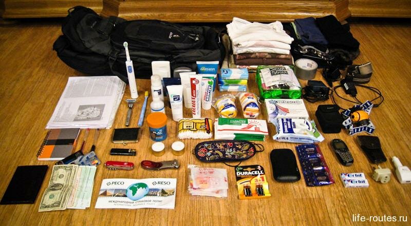 Вещи в отпуск